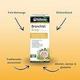 hübner® Bronchial-Sirup – Mit Thymian & Salbei, unterstützt die natürliche Reinigung der Atemwege, ohne Alkohol, Laktose & Gluten, ideal für Hals & Bronchien in der Erkältungszeit, vegetarisch