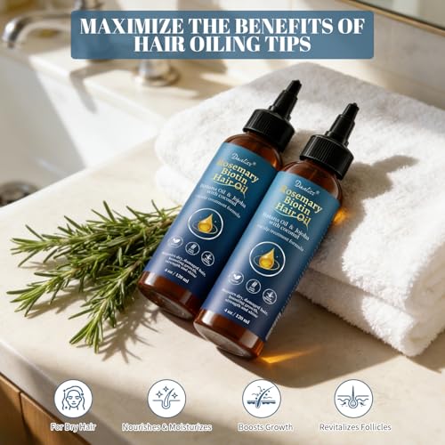 Danliss Rosemary Oil Hair Growth Serum with Biotin & Batana, 4 oz — view 2