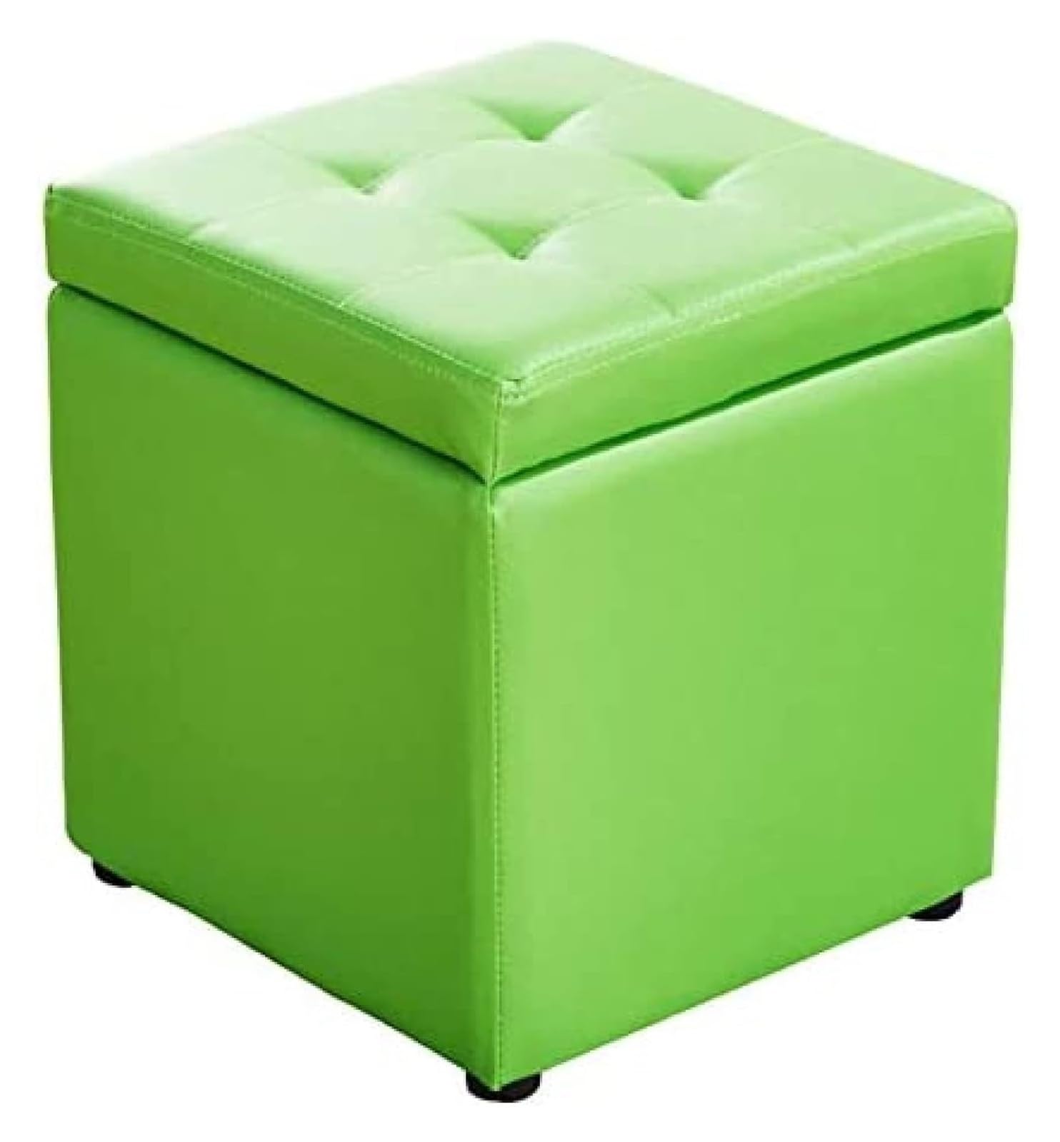 Pouf cube de rangement simili cuir pour éliminer le désordre du salon