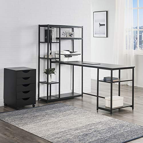 Merax L-Shaped Office Workstation Computer Desk Corner Desk Home Office PC Wood Laptop Table Study Desk, Oak, 595930 (MF189576) Merax L-Shaped Office Workstation Computer Desk Corner Desk Home Office PC Wood Laptop Table Study Desk, Oak, 595930 (MF189576)