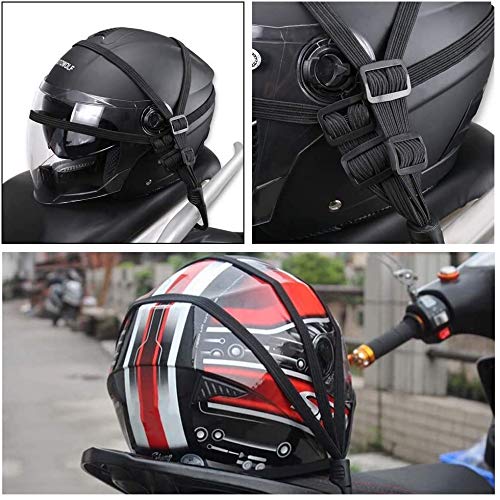 Namvo Motorrad Helmgurt Netz Elastisch dehnbar Gummi Gepäckseilhalter Abdeckung Für Cross Country Motorräder
