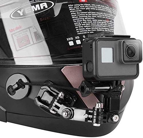 Kit di montaggio per casco da moto con supporto frontale per fotocamera