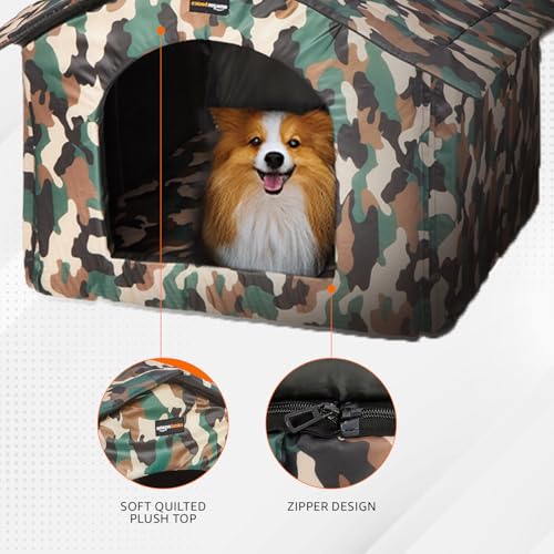 Image of Amazon Basics Soft Pet Kennel (Large) | Pet Habitat - Multi-Color Printed | Soft & Cozy Pet Kennel (60L x 60Wx 62H Centimeters)