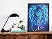 Blue Dragon Dragonsword Seablade Ruth Thompson Fantasy Poster Nina Nylander Knight Sword Creative Photograph Picture Bedroom Living Room Home Aesthetic Cool Wall Art Print Poster 12x18
