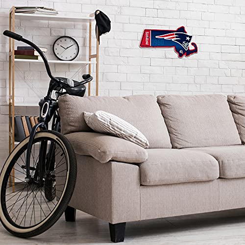 Image of Rico Industries NFL Football State Shape Shape Cut Pennant - Home and Living Room Decor - Soft Felt EZ to Hang