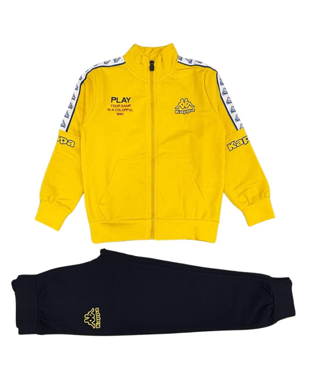 Generico Tuta K A P P A in Cotone French Terry per Ragazzo, Abbigliamento Sportivo Mezza Stagione