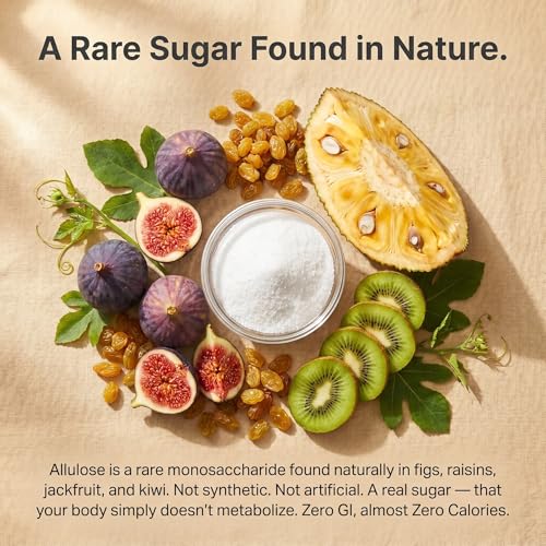 Image of Trulo Allulose Sweetener with Monk Fruit and Stevia | NO ERYTHRITOL | Natural Zero GI Sugar Replacement | Zero Calorie, Keto & Diabetes Friendly | Pocket Pack 100g