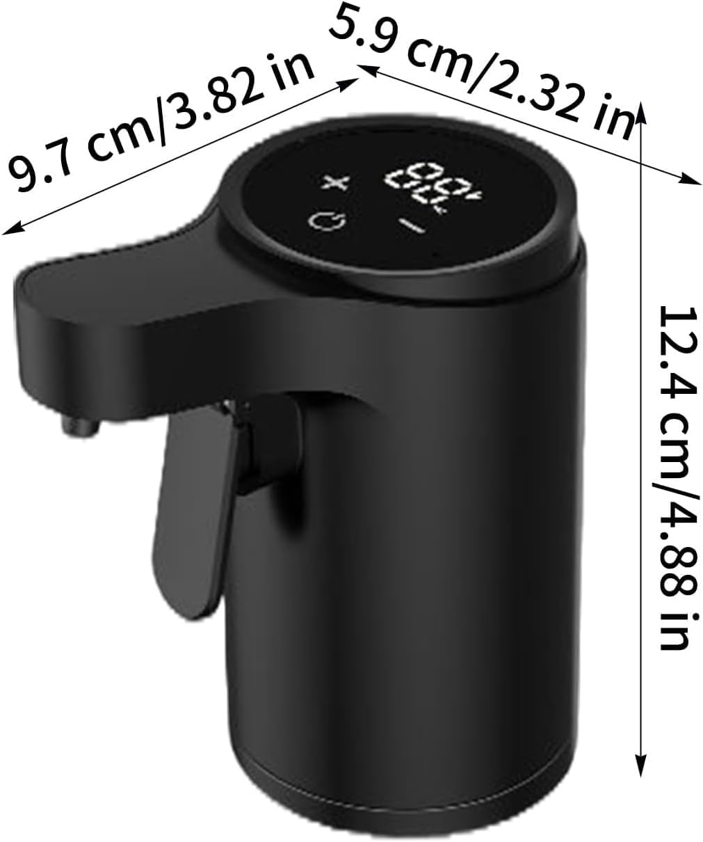 Aérateur Verseur De Vin Électrique | Distributeur d'alcool électrique à écran tactile, 4 modes de versement réglables, aérateur étanche(White)