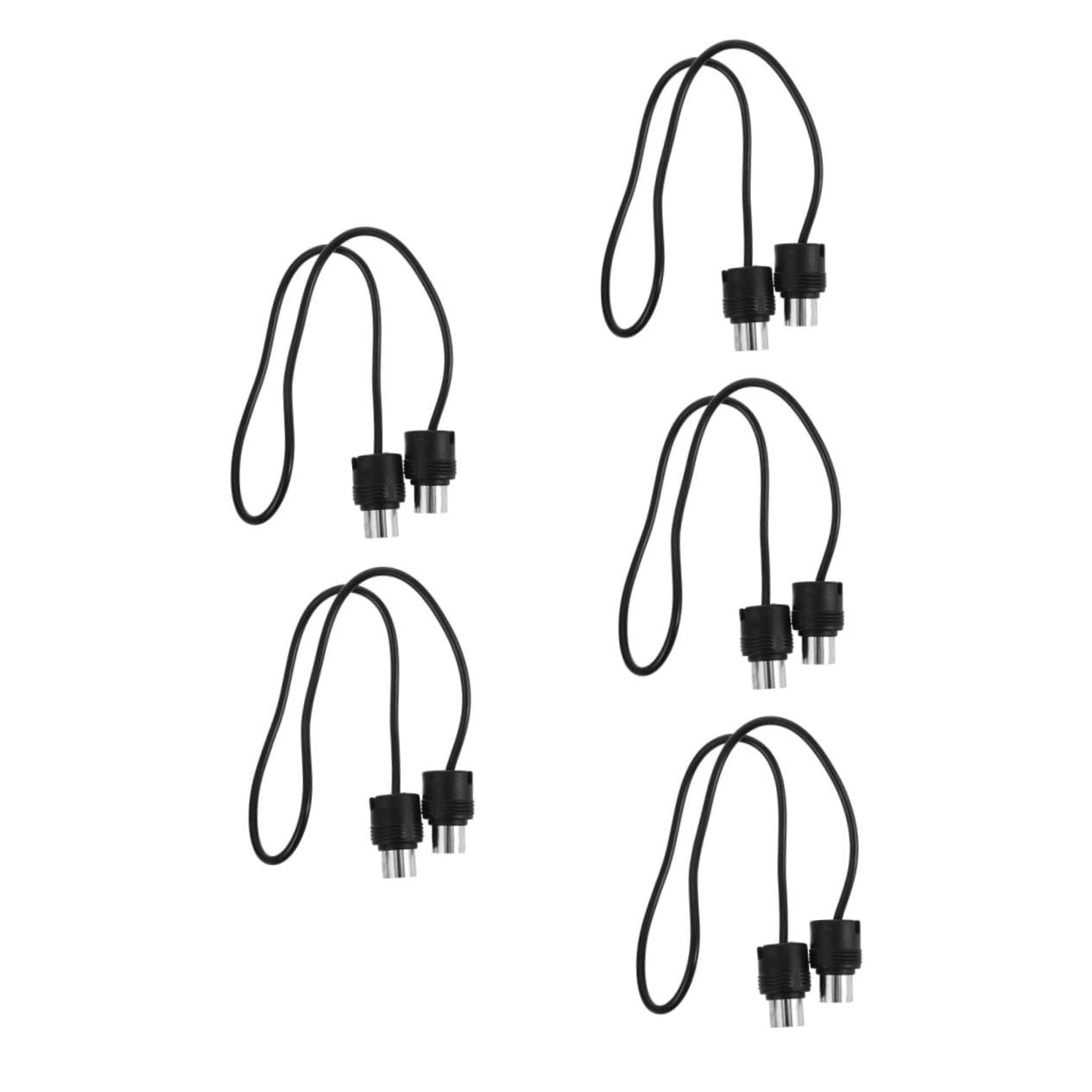 Toyvian 5-żyłowy kabel przyłączeniowy, kabel konwerterowy, kabel muzyczny, dwufunkcyjny, do kontrolera, kabel host, kabel pianino elektroniczny, bezprzewodowy, przedłużacz, czarny, metal, tworzywo