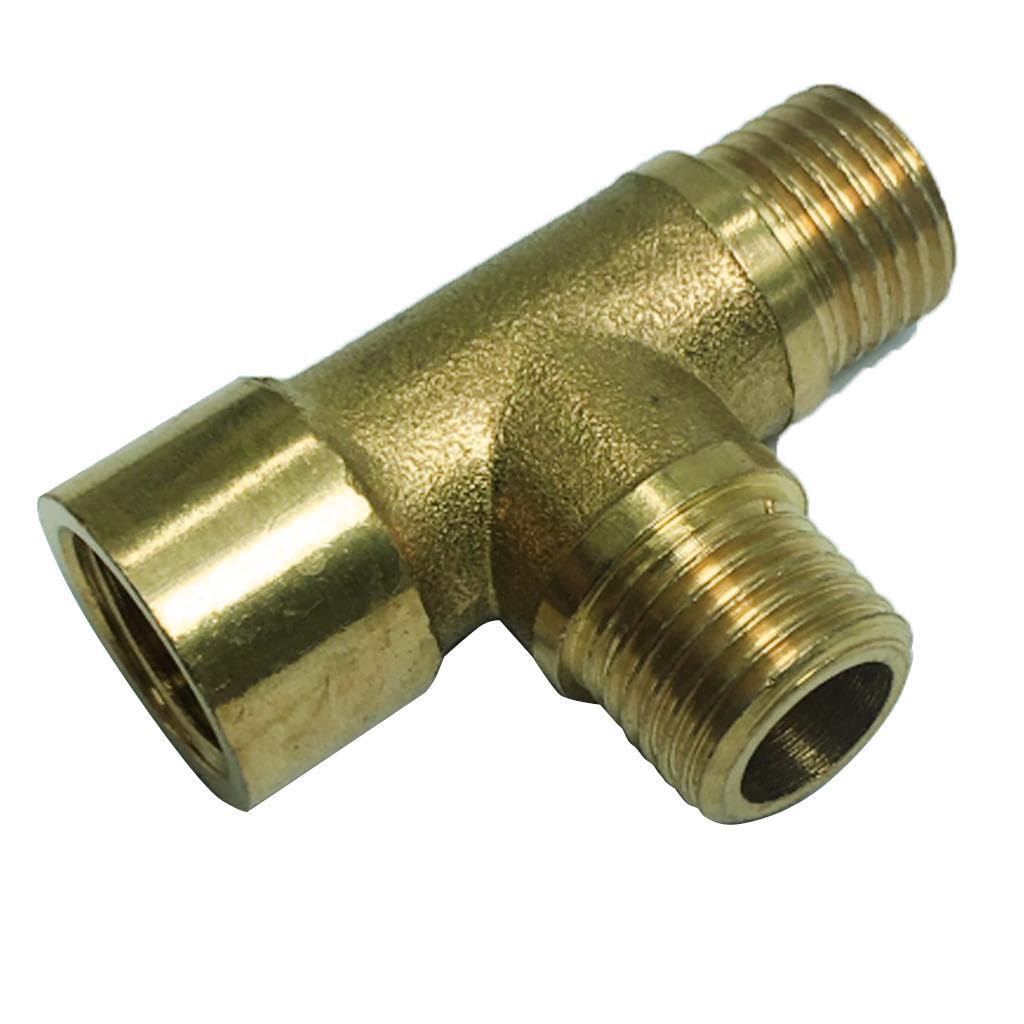 PIXZCSA Durable Brass Pipe Connector 3 Way Adapter Sturdy Easy Installation