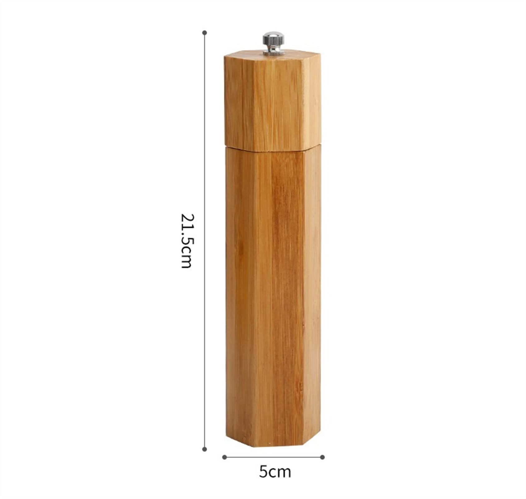 UNNS Salz-und Pfefferstreuer Eichenholz Pfeffer Gewürzmühle Mühle - Handheld -Gewürzmühlen Mühle Keramikschleife Kern Grill Werkzeuge gesetzt Gewürzmühle (Color : A)