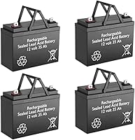 Vista 1 de BatteryGuy Batería de plomo ácido sellada recargable de 12V 35Ah (cantidad de 4)