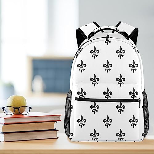 Sac à dos léger Fleur de Lis aux finitions soignées pour femme - 6