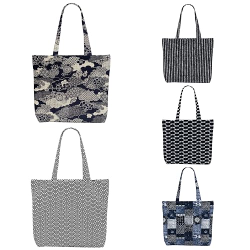 5 Pcs Japanese Indigo Tote Bag