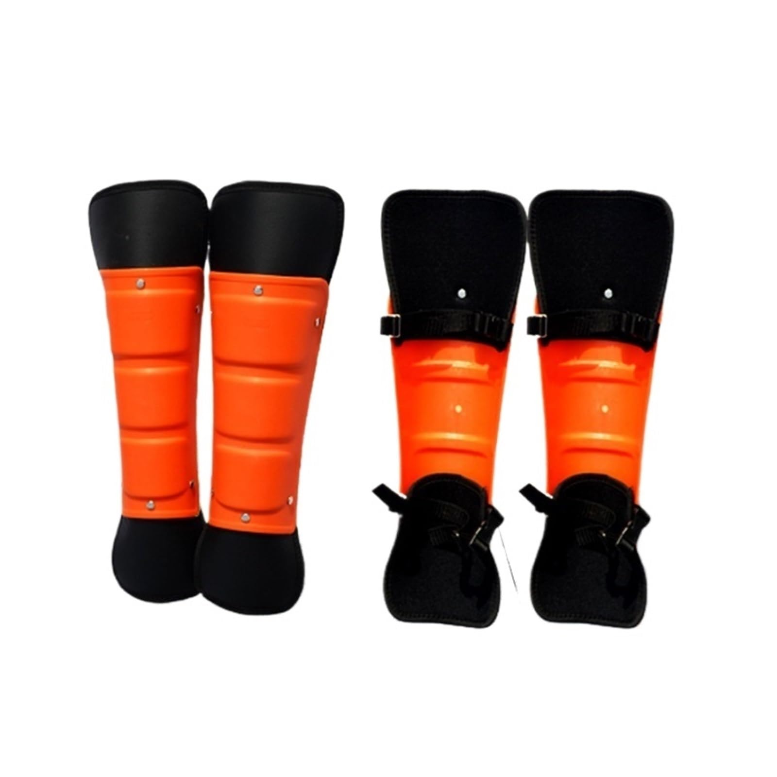 Rodilleras Para JardineríA 1 par de rodilleras for cortacésped, protección for piernas, desbrozadora, bicicleta, equipo deportiva(Orange black-50cm)