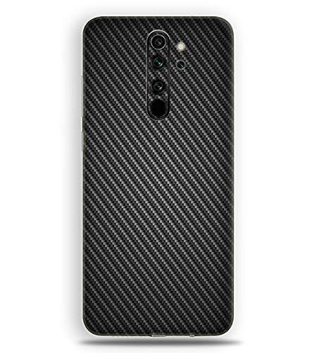 Atodds Black Carbon Fiber Mobile Back Screen Protector Skin Wrap