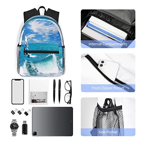 Sac à dos d'école polyvalent avec grand compartiment de voyage - 6