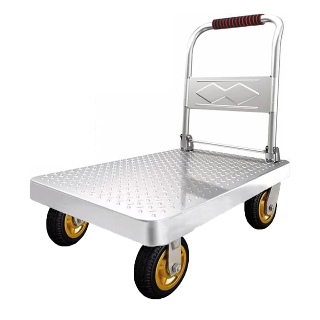 Klappbarer Plattformwagen, Sackkarre, Robust, 230 Kg Tragkraft, Bewegliche Plattform, Sackkarre, Platzsparender Klappplattform-transportwagen, 73 X 48 cm