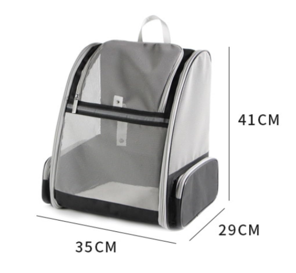 Transportín Gato Bolsa De Transporte para Gatos Al Aire Libre, Mochila Portátil Transpirable para, Tela Malla Viaje para Y Perros Perros Pequeños(A)