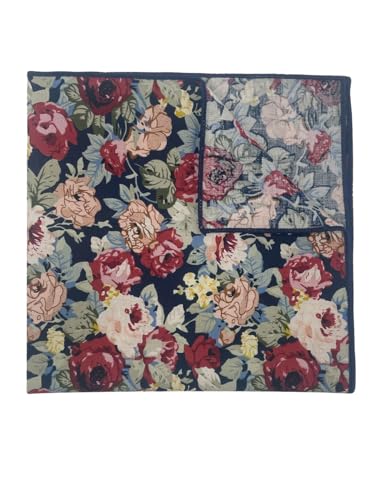 Image of Kebocis Men's Floral Pocket Square Handkerchief for Men