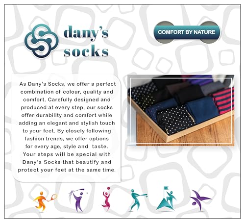 Men's Socks, Premium, Size 8-12, Micro Modal, Men's Dress Socks, Thin and Breathable (Cotton,Dark Blue)3