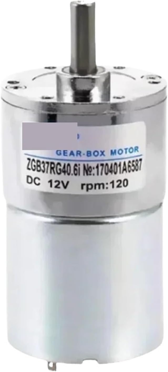 ZGB37RG DC Motor 12V 24V DC Gear Motor 2.5RPM/5RPM/10RPM/50RPM/100RPM/150RPM/200RPM/300RPM/550RPM/1000RPM Central Shaft Output(285RPM_24V)
