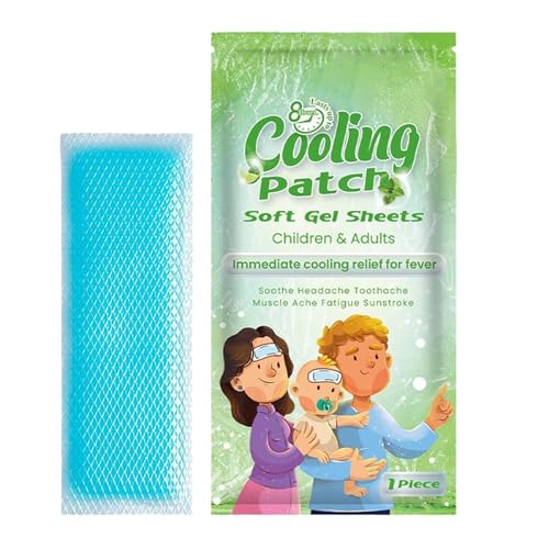 Parches refrescantes | Parches refrescantes de gel para el calor | Parches frontales, dispositivos instantáneos calmantes para escuela, hogar, senderismo, camping, trabajo, deportes al aire libre