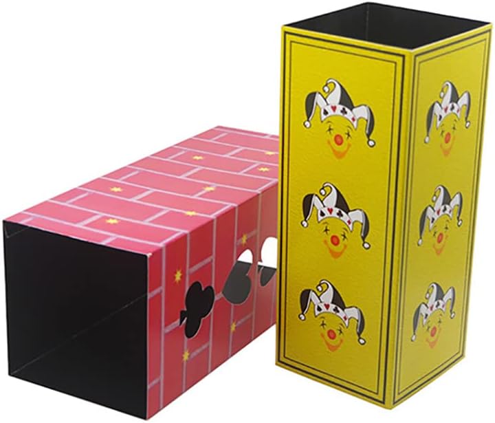 SUMAG Production Tubes (Folding, Paper) Magic Tricks Silk Flower Appear from Empty Tubes Easy Magic Stage Illusions Gimmicks Mentalism