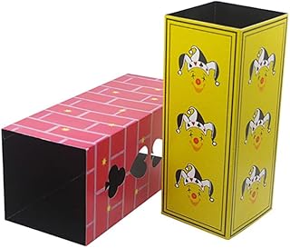 SUMAG Production Tubes (Folding, Paper) Magic Tricks Silk Flower Appear from Empty Tubes Easy Magic Stage Illusions Gimmicks Mentalism
