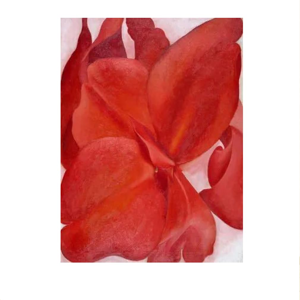 SSLDP LFHLI Georgia O'Keeffe Aesthetic Poster Retro Flower Wall Art Georgia O'Keeffe Canvas Painting And Prints Home Decor Picture 50x70cm No Frame