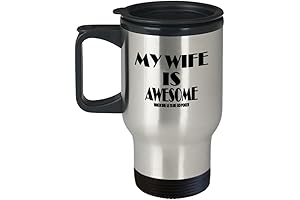 My Wife is Awesome Insulated Travel Mug - Best Funny Poker Gift