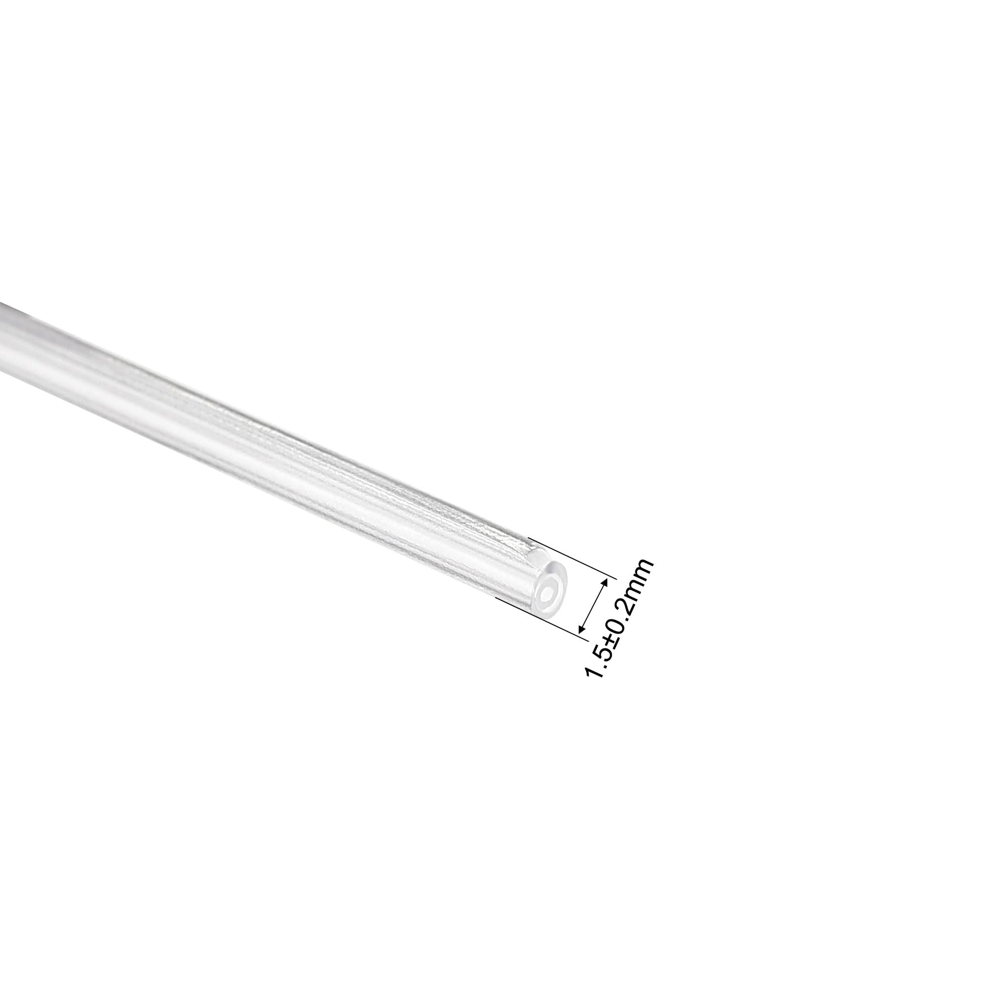 Sourcing Map 25mm 1.5mm OD Smoove Fibre Optique Manchons 2 Extrémités Pré-rétréci Fibre Optique Fusion Épissure Tube Protecteur Transparent Chaleur Rétractable Tuyau 100pcs