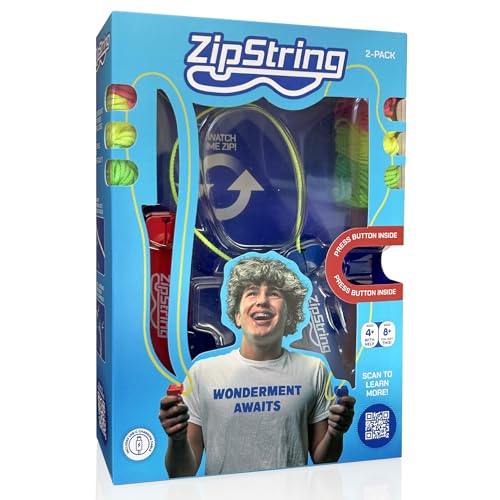 ZipString Handheld String Launcher Toy USB-C Rechargeable Twin Pack
