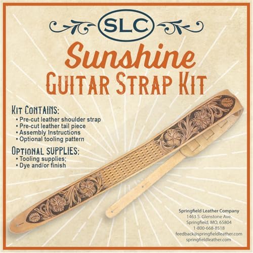Springfield Leather Company DIY Sunshine Guitar Strap Kit – Herma...
