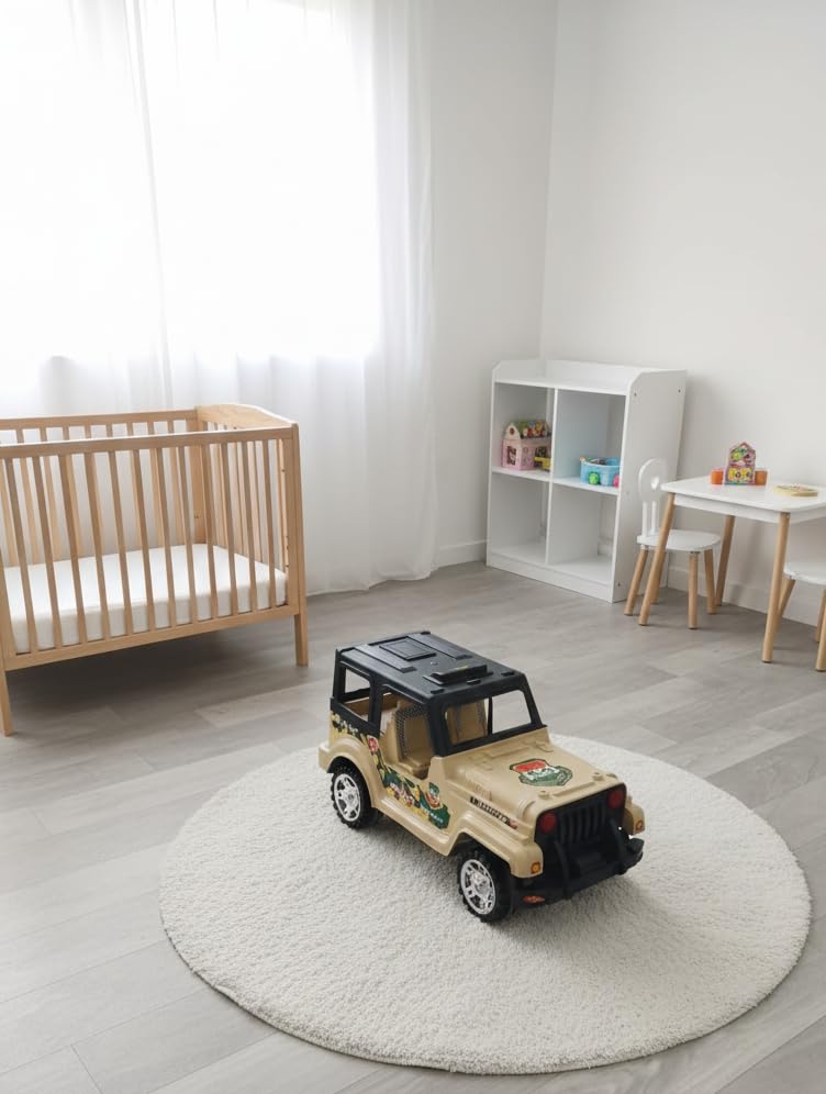 Image of Kids Push & Ride Jeep Toy Car for Toddlers | Off-Road SUV Style Push Car with Smooth Rolling Wheels, Durable Plastic Ride-On Vehicle for Boys & Girls, Indoor & Outdoor Play