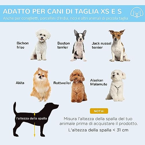 PawHut Recinto per Gatti Cani Cuccioli Gabbia