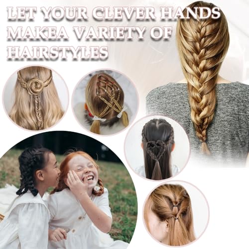DAZISEN 1000 Stück Haargummis Klein - Mini Elastische Haargummis Haar Gummibänder, Durchsichtige Gummi Haargummi Haarbänder Passend für Mädchen, Kinder, Haar Zöpfen Hochzeitsfrisur, Kleine Dreadlocks