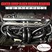 Block Hugger Headers Black Aluminized Thermal Coated Steel Copper Gaskets Center Dump Shorty SBC Chevy 283 327 350 400 V8 Hot Rod Swap Fitment 1923–1949 Street Rods 1955–1957 Chevys 1955–1959 Trucks