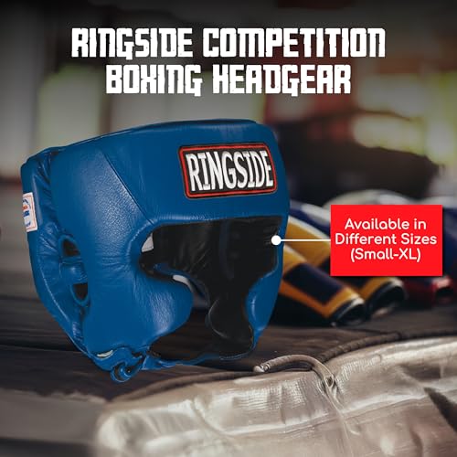 Image of Ringside Competition Boxing Muay Thai MMA Sparring Head Protection Headgear with Cheeks