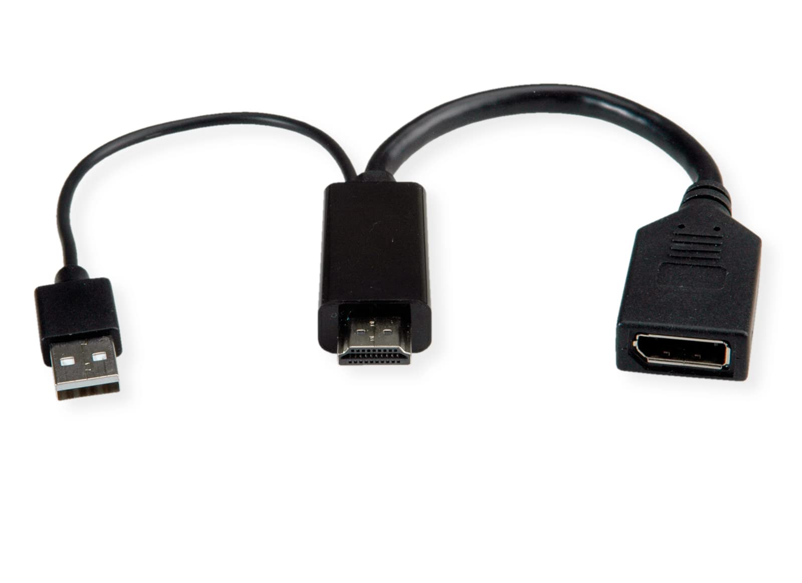 ROLINE Adapter DisplayPort 4K HDMI, v1.2, HDMI ST - DP BU, aktywny
