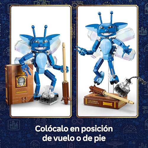 Miniatura 5 de LEGO Harry Potter Duendecillo de Cornualles - Figuras Articuladas con Libro y Varita de Gilderoy Lockhart - Decoración para el Dormitorio - Regalo de Cumpleaños para Niñas y Niños de 8+ Años - 76461