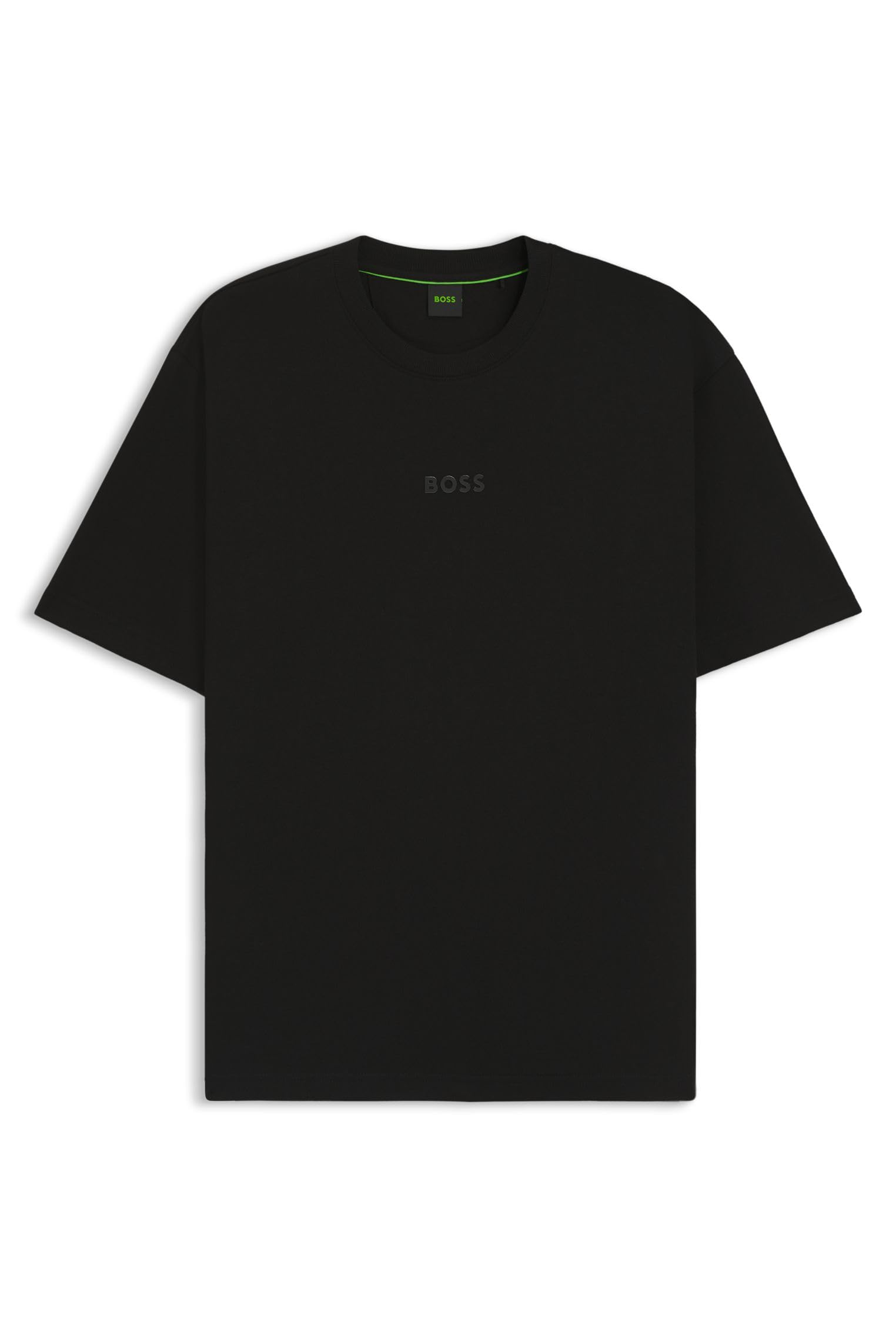 Boss Men's Black Tchark Orange Cotton Long Sleeve T-Shirt in Size L, Sports Direct