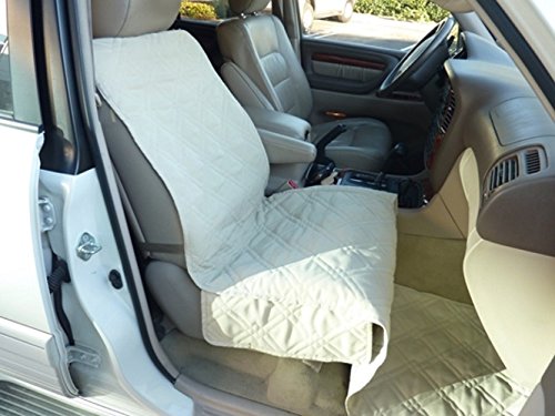 image for Formosa Covers Deluxe Quilted and Padded Dog Pet Car Single Seat Cover