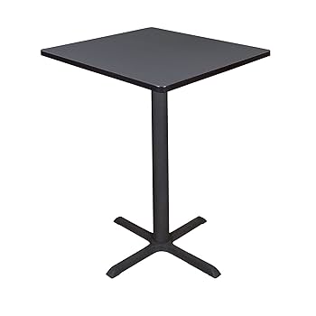 THE CAFE TABLE Black Steel 4pin φ100 Still Café Table | Clean lines