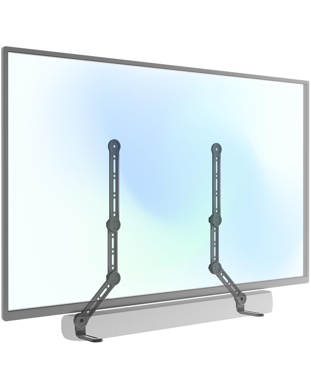 Universal Sound Bar Mount - Compatible with Samsung, Sony, Vizio, Bose, LG, and Roku Sound Bars, Fits Most 23-90 Inch TVs, Adjustable Angle, Supports 33 lbs, Easy Installation, Black