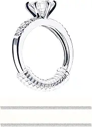 Kit 2 Ajustador De Anel Aliança Redutor Silicone Design Discreto (Transparente)