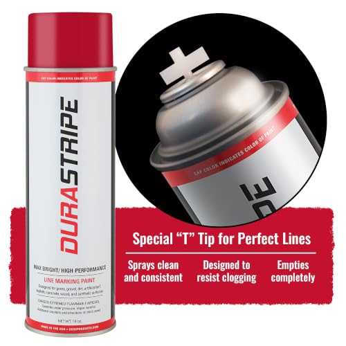 Image of (2 Pack Case 24-18oz Cans of Athletic Field Marking Paint. The Brightest, Most Durable line Marking Paint Available! (Red)