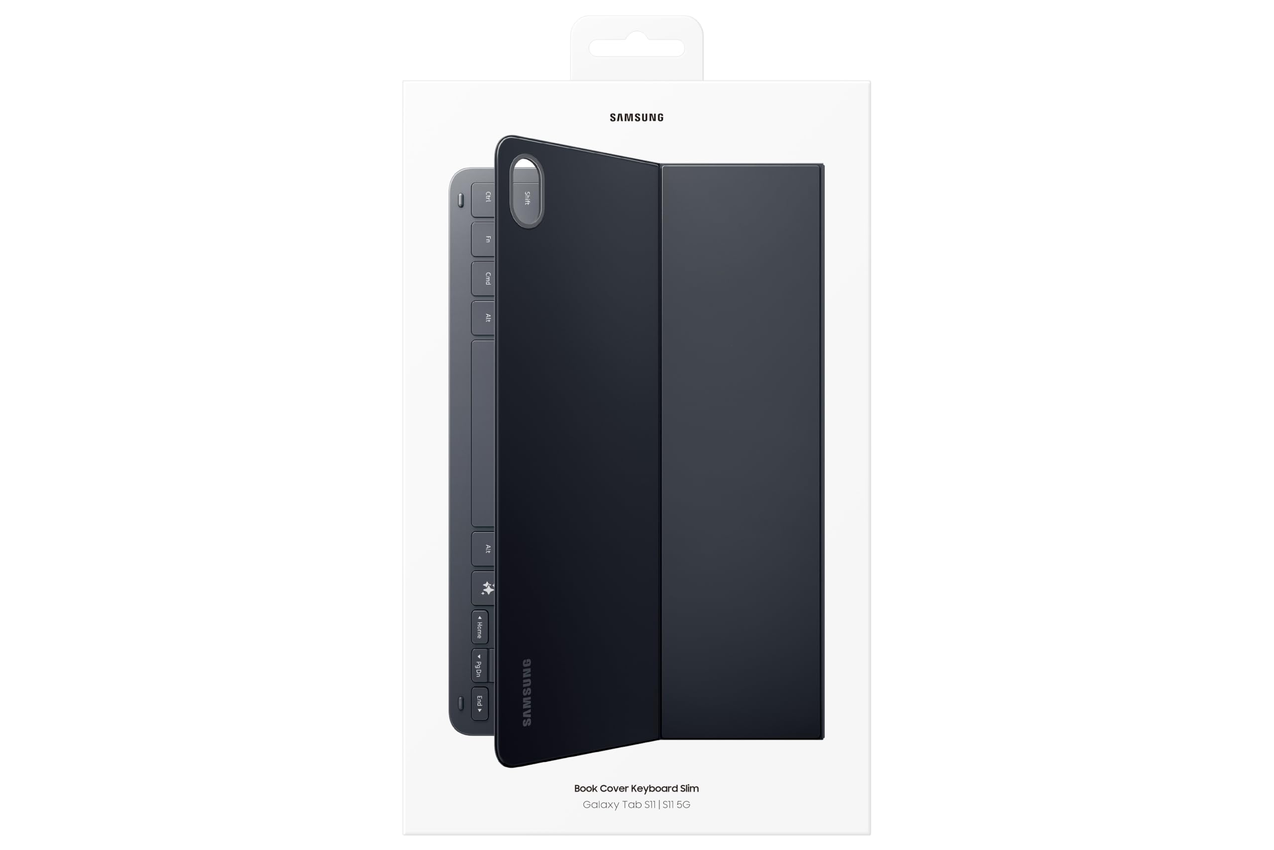Samsung Book Cover Keyboard Slim EF-DX730 für das Galaxy Tab S11 mit QWERTZ-Tastatur und AI-Taste, Tablet-Hülle, schlankes Design, Black