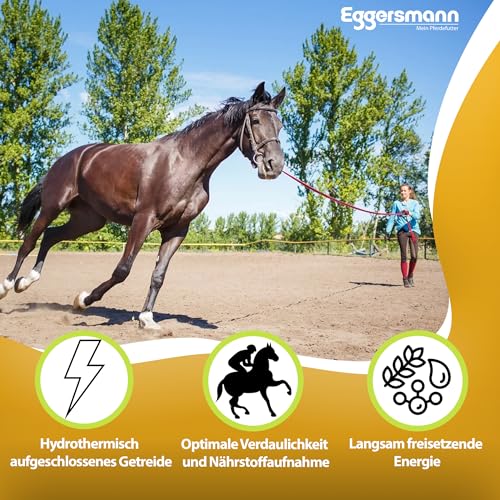 Eggersmann Maisflocken 15 kg – Einzelfuttermittel für Pferde & Ponys – Ideal bei erhöhtem Leistungsanspruch & geschwächten Tieren – Liefert Energie & unterstützt die Gewichtszunahme