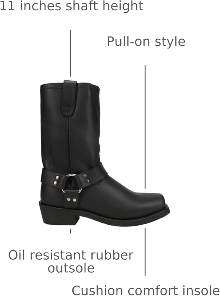 Amazon.com | Dingo mens Di19057 western boots, Black, 7 X-Wide US